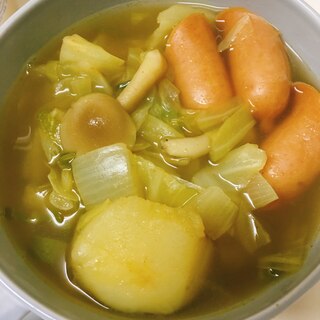 カレー風味のポトフスープ☆